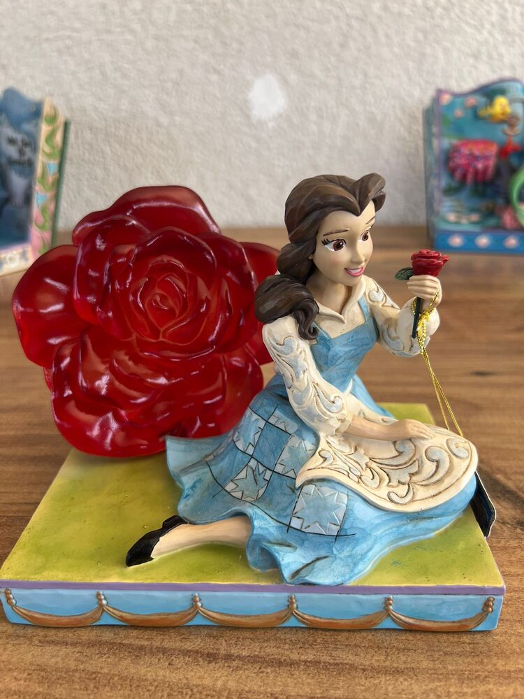 güzel ve çirkin belle gül biblo
