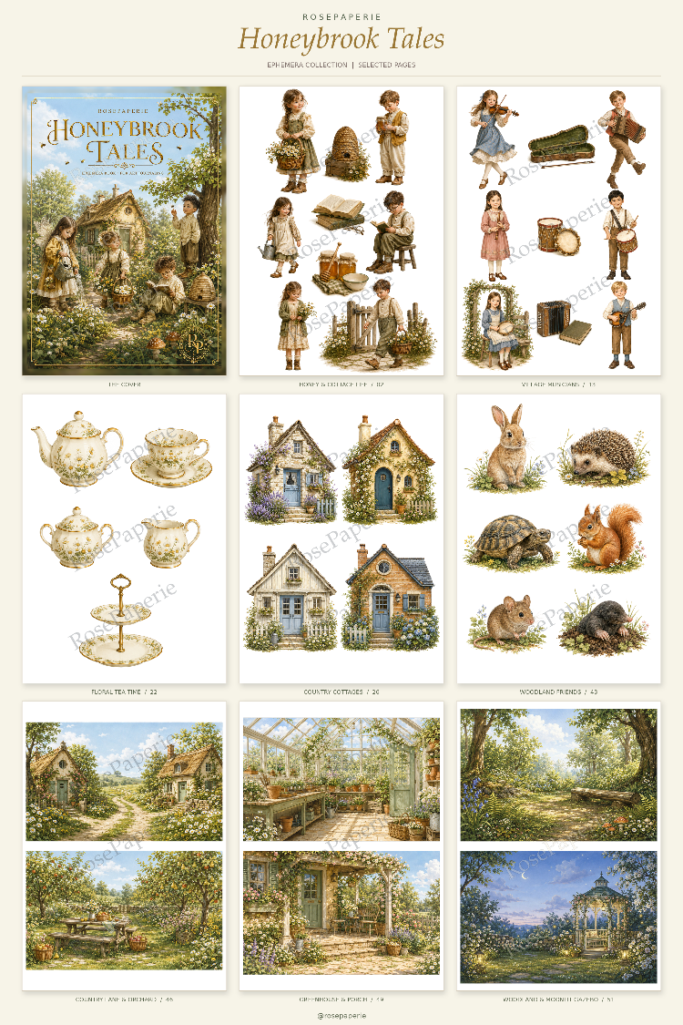 HoneyBrook Tales-Ephemera Book