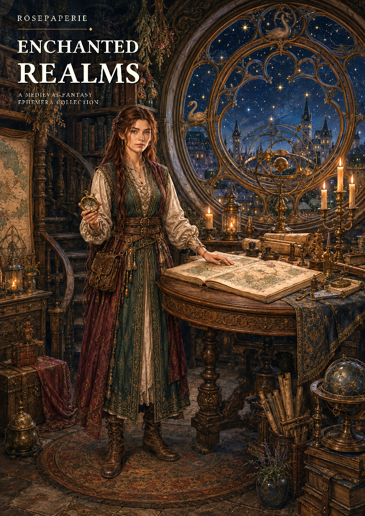 Enchanted Realms -Ephemera Book