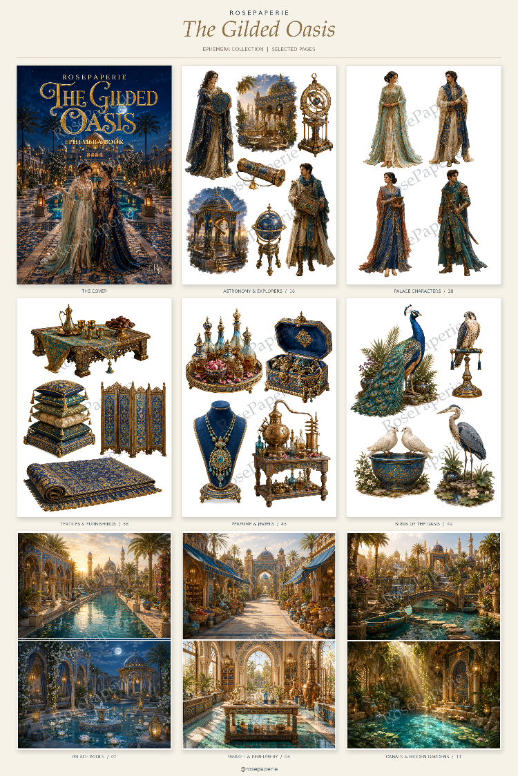 The Gilded Oasis -Ephemera Book