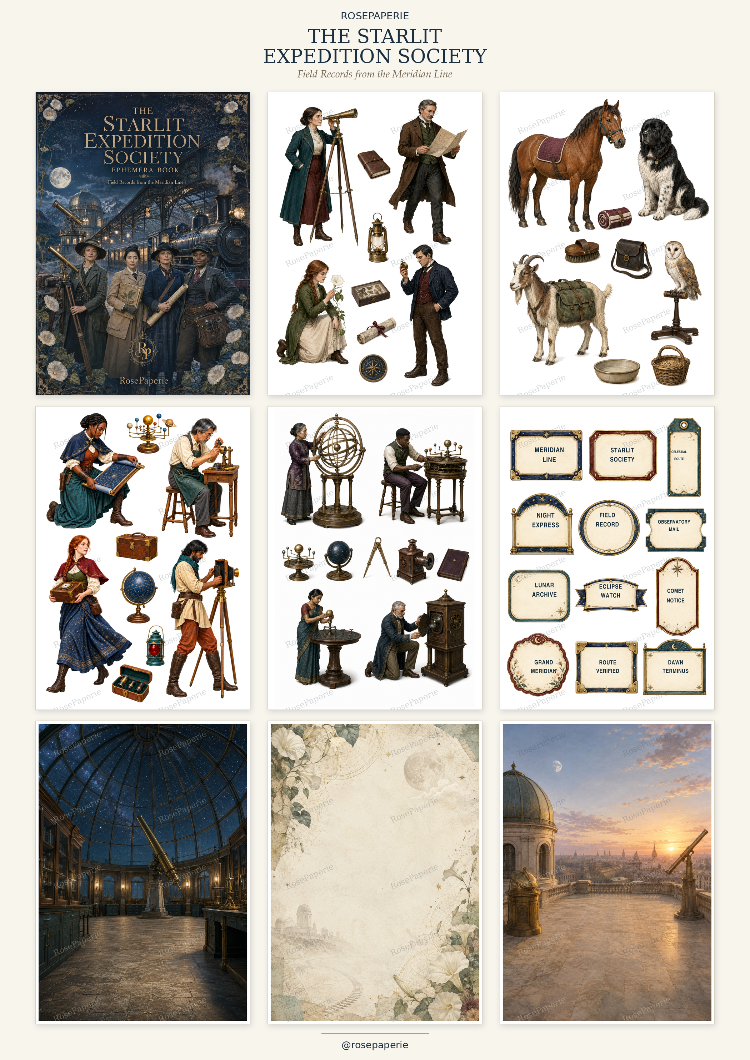 Starlit Expedition Society -Ephemera Book