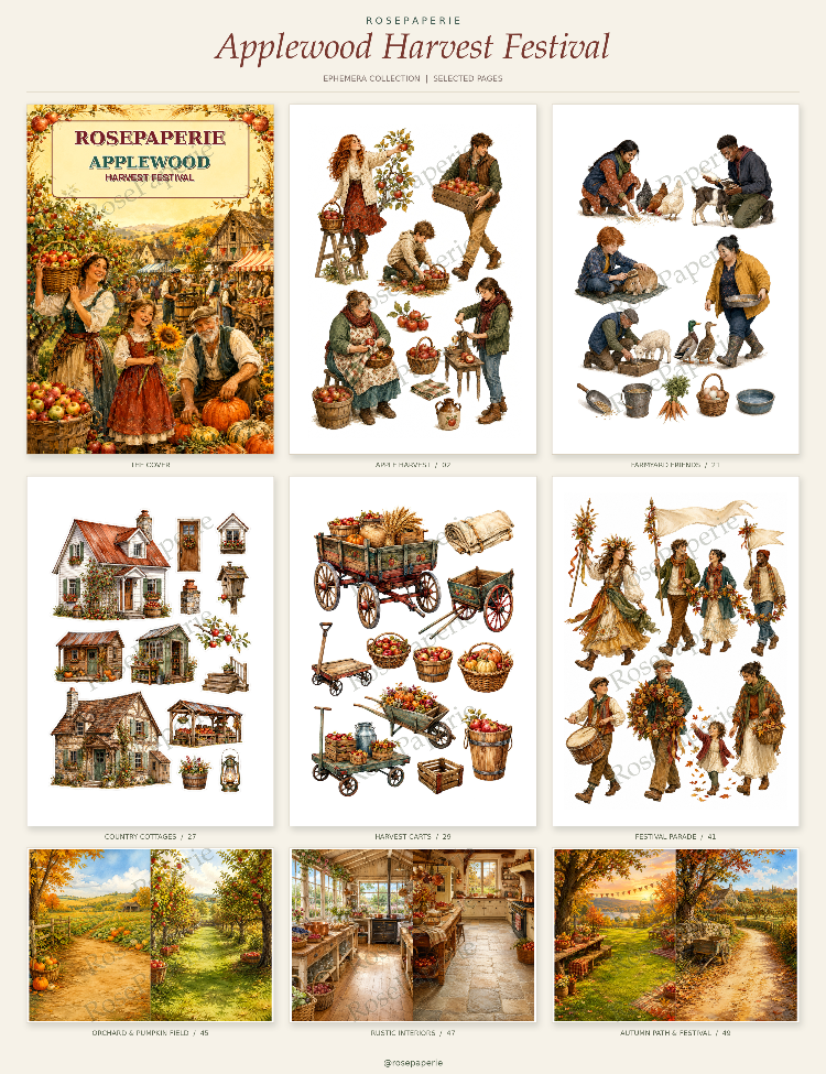 AppleWood Harvest Festival -Ephemera Book
