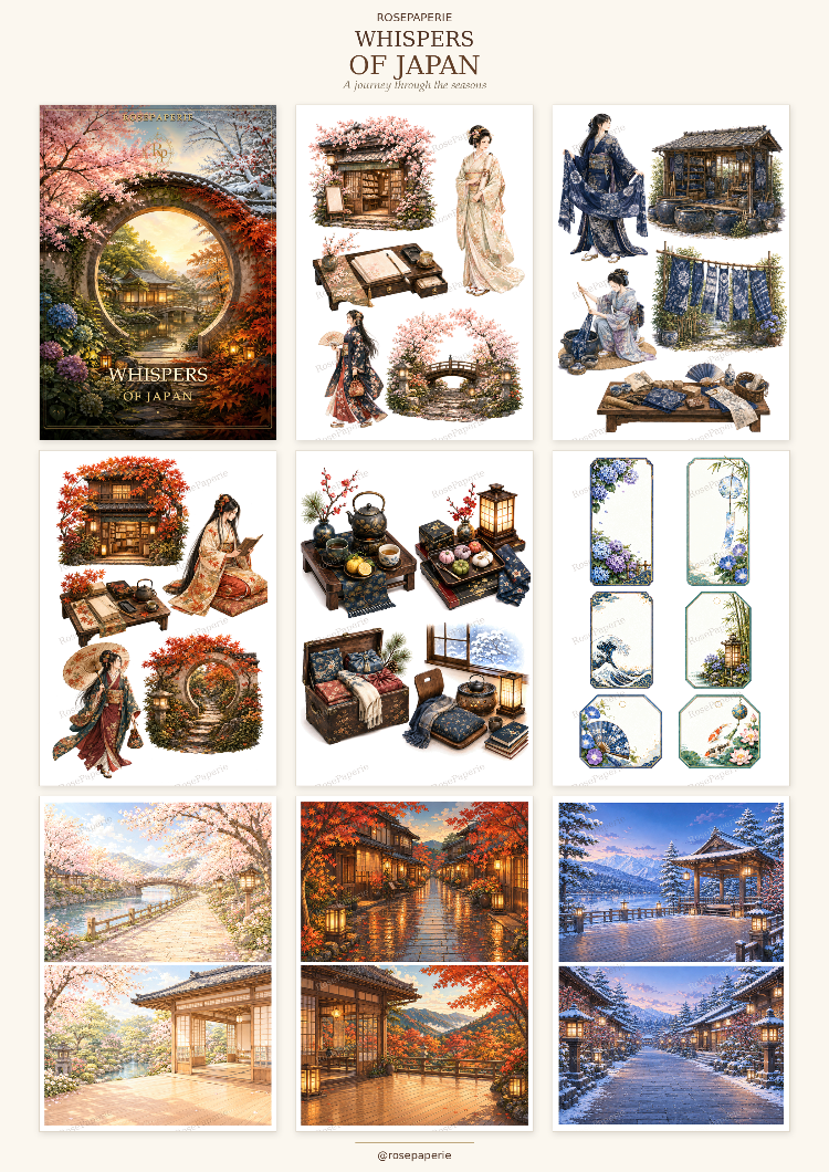 Whispers of Japan - Ephemera Book