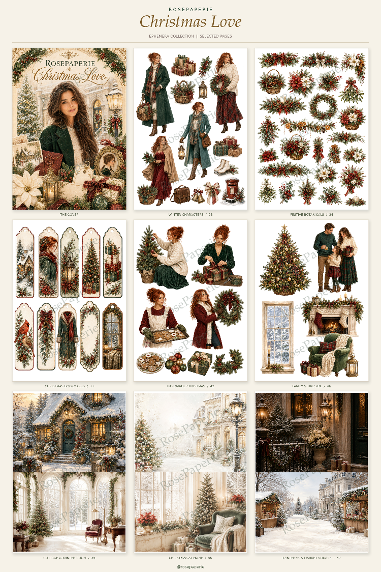 Christmas Love - Ephemera Book