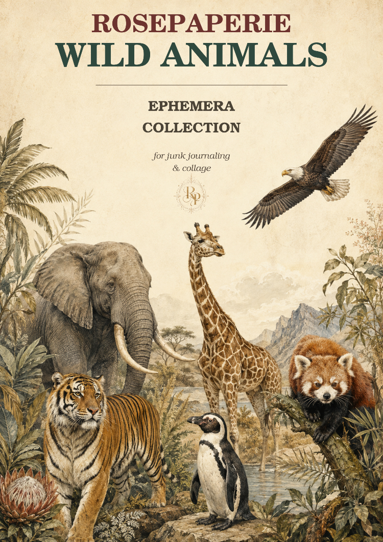 Wild Animals - Ephemera Book