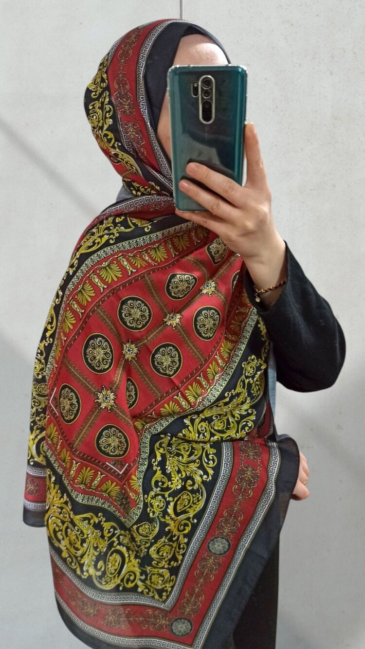 Etnik Desenli Vual Şal