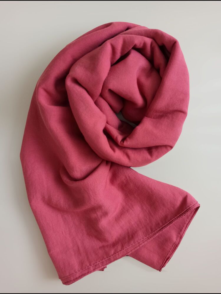 Pembe Yumuşak Pamuklu Şal