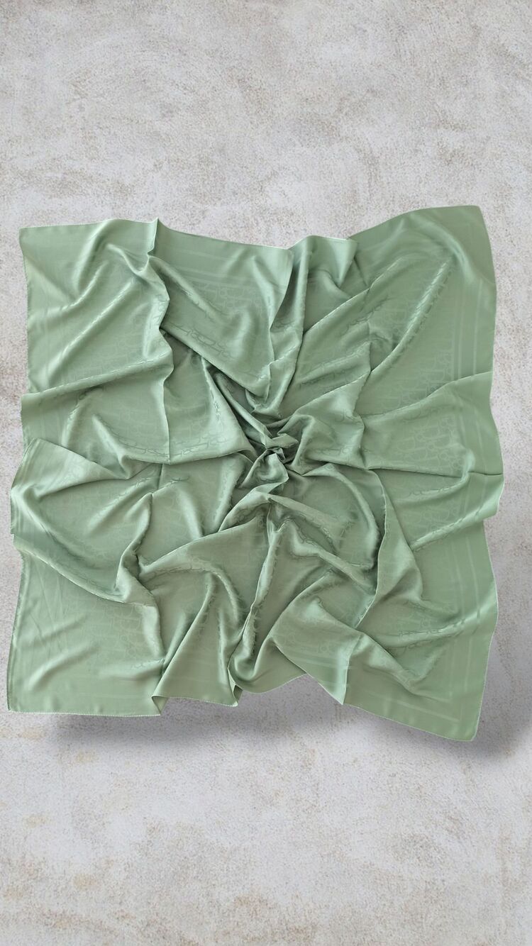 Dior Mint Yeşili Jakar Eşarp