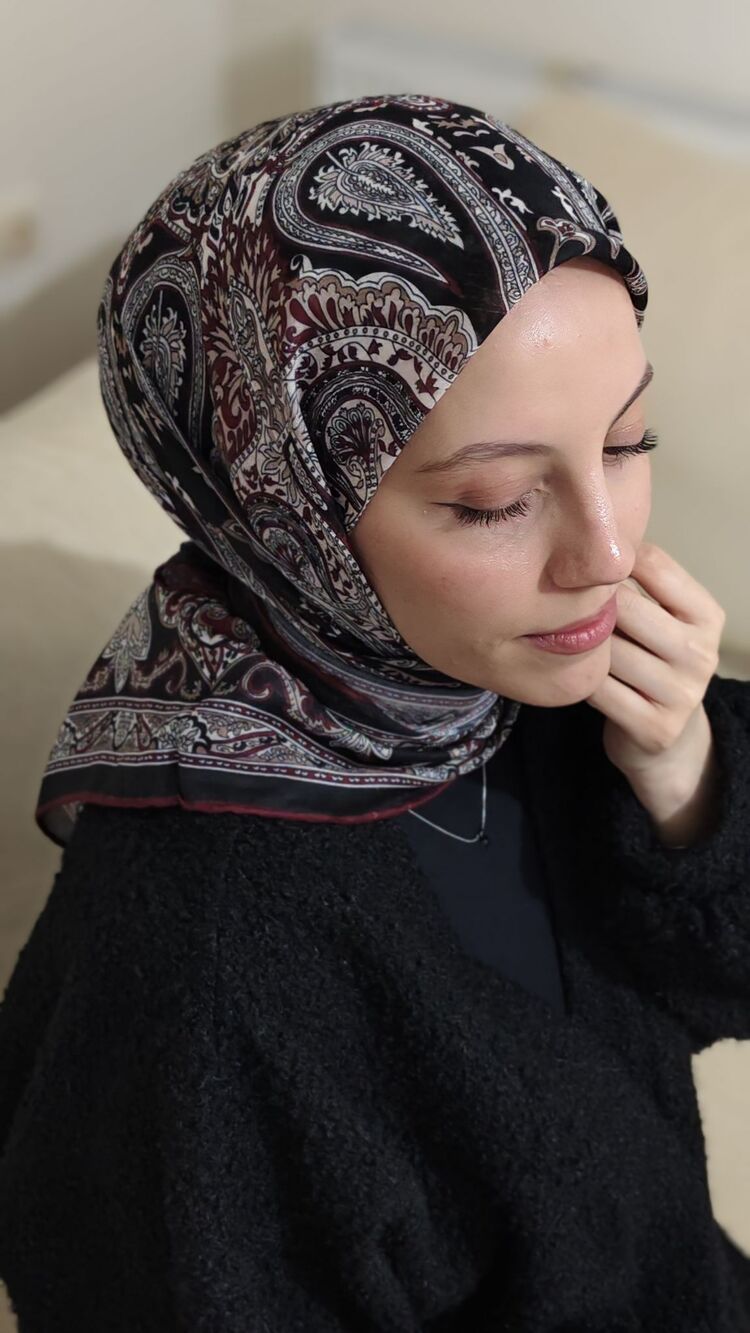 Soft Pamuk Etnik Desenli Eşarp