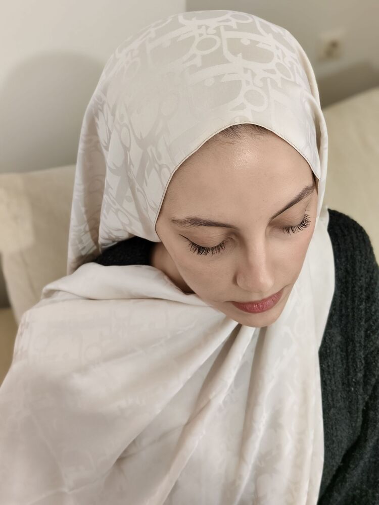 Dior Krem Jakar Şal