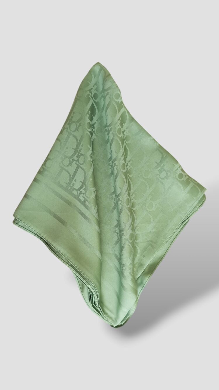 Dior Mint Yeşili Jakar Eşarp