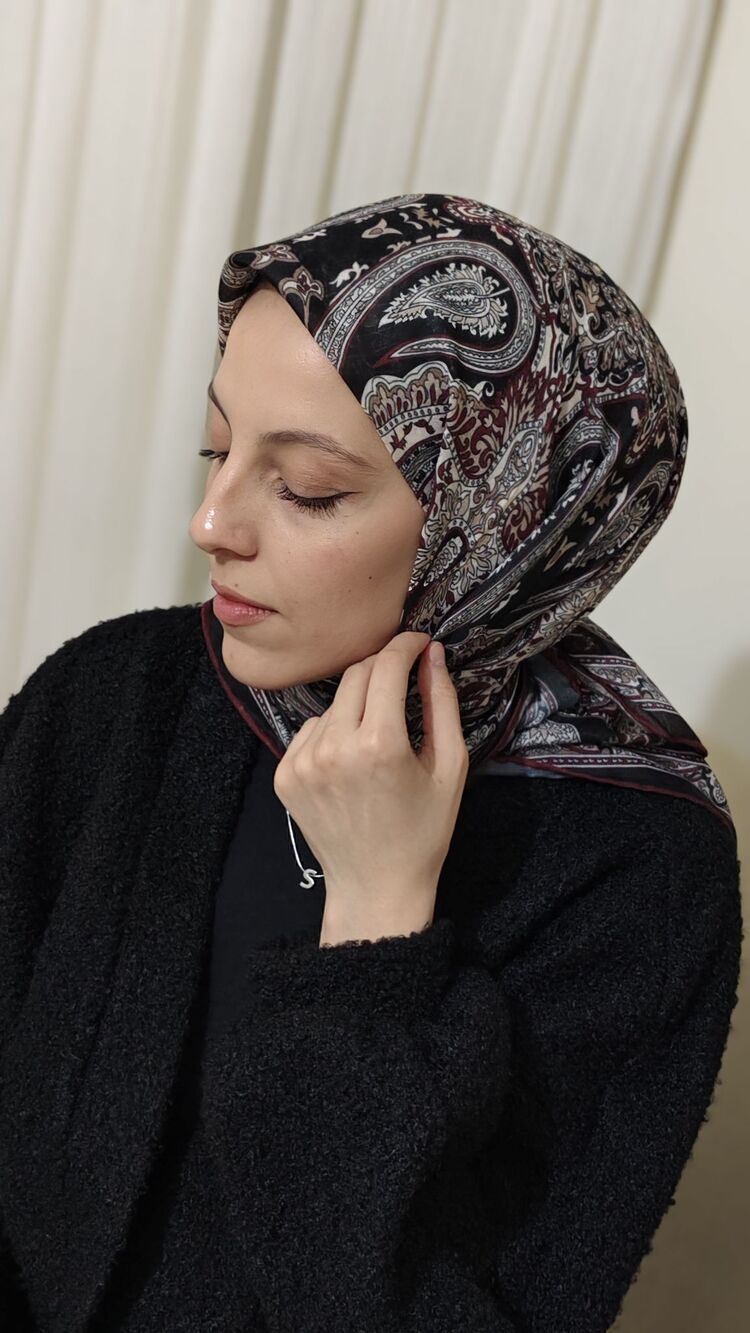 Soft Pamuk Etnik Desenli Eşarp