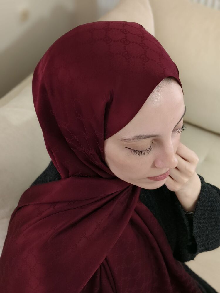 GG Desen Bordo Jakar Şal