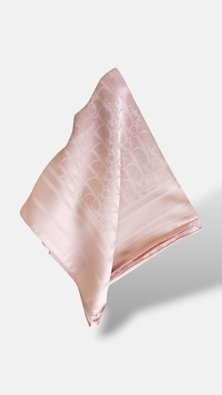 Dior Pembe Jakar Eşarp