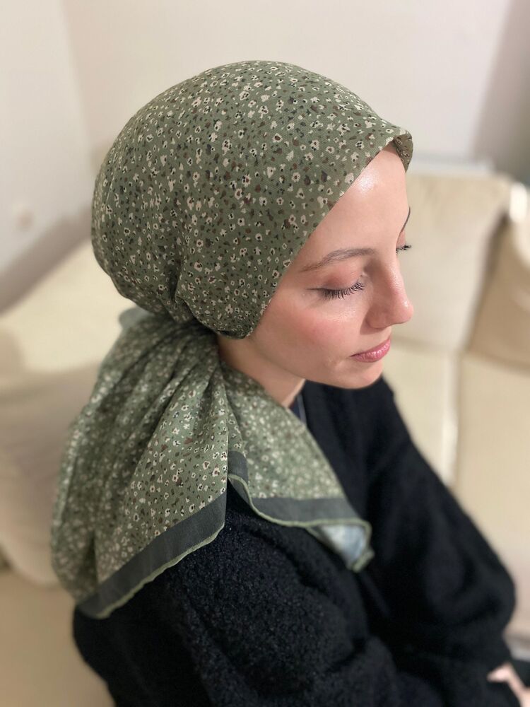 Soft Pamuk Çiçekli Eşarp