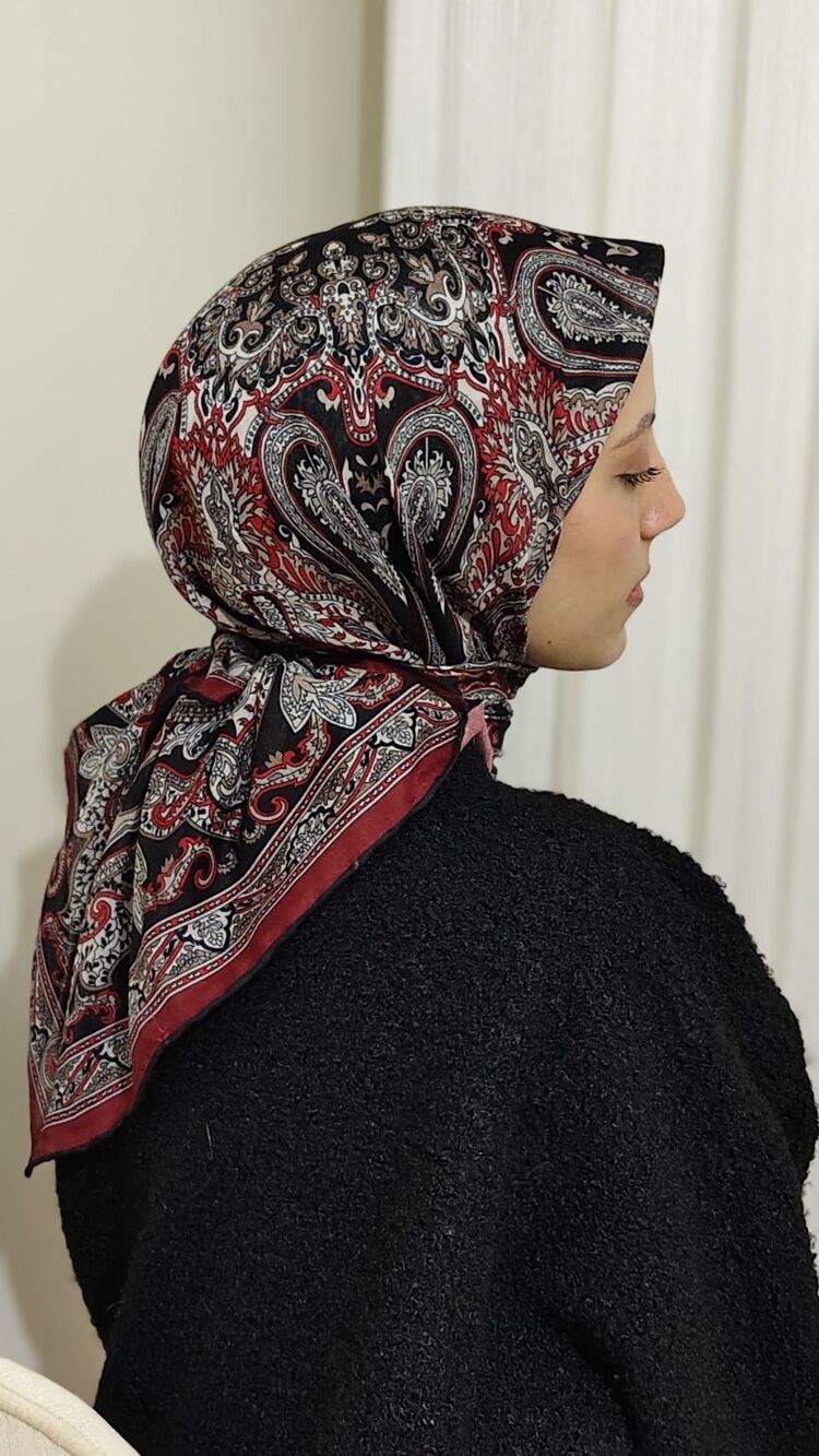 Soft Pamuk Etnik Desenli Eşarp