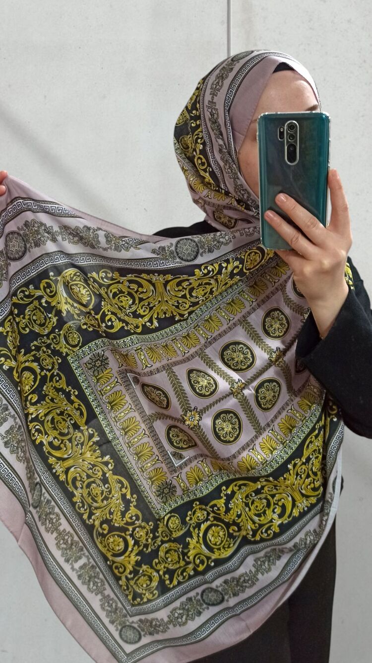 Etnik Desenli Vual Şal 