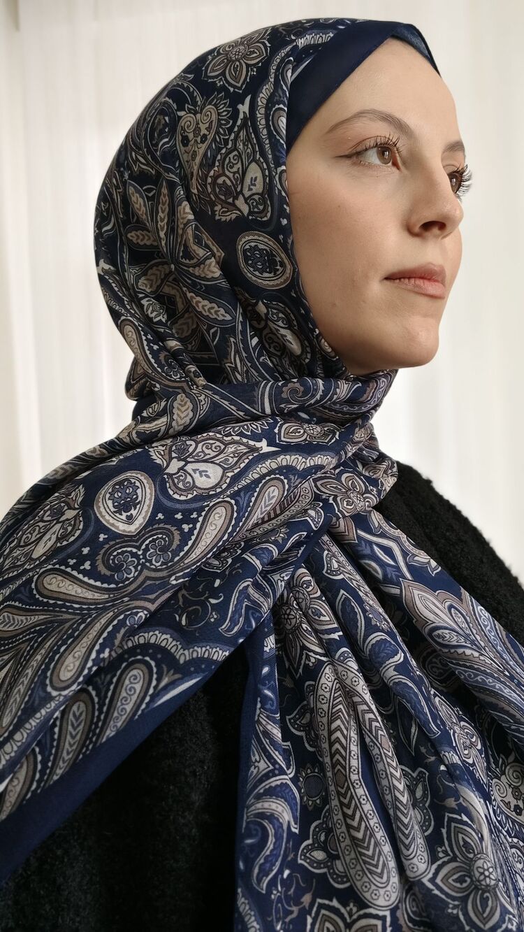Etnik Desenli Pamuklu Şal