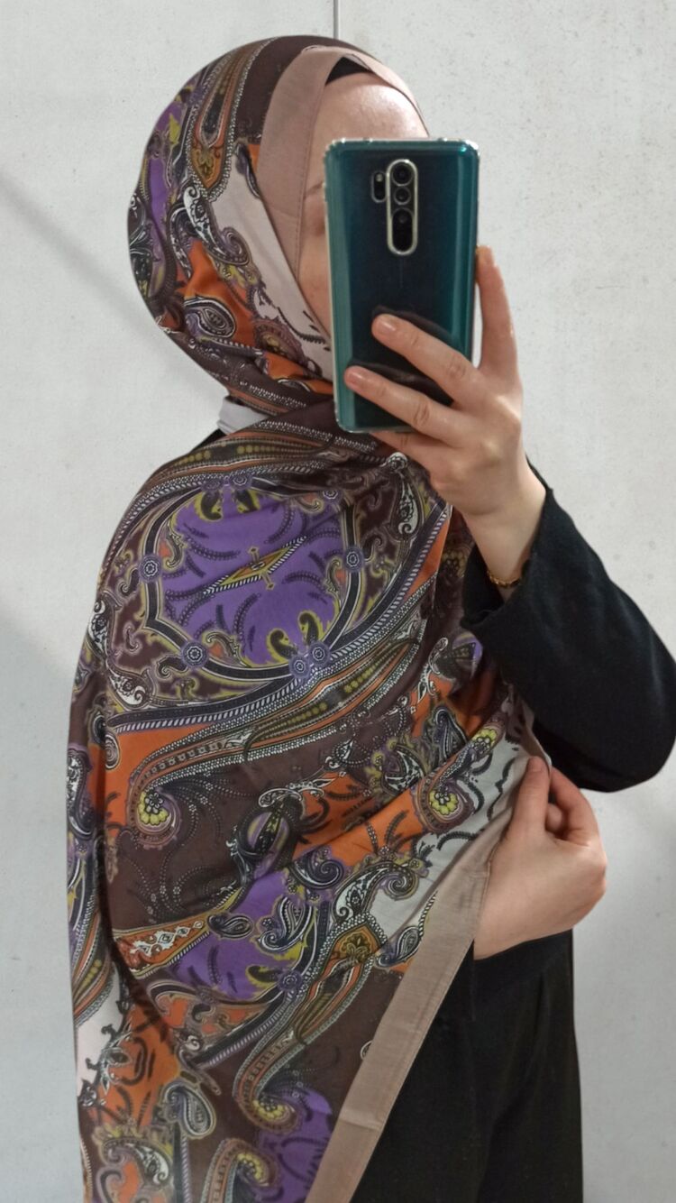 Etnik Desenli Vual Şal