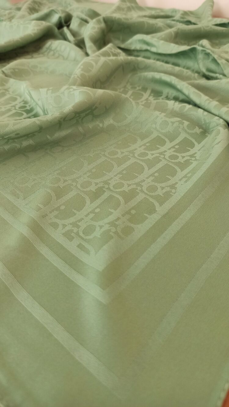 Dior Mint Yeşili Jakar Eşarp