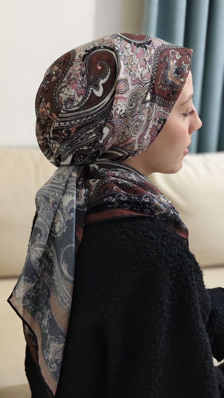 Soft Pamuk Etnik Desenli Eşarp