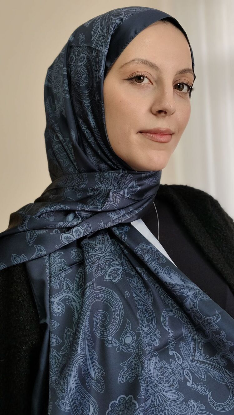 Etnik Desenli İpeksi Vual Şal