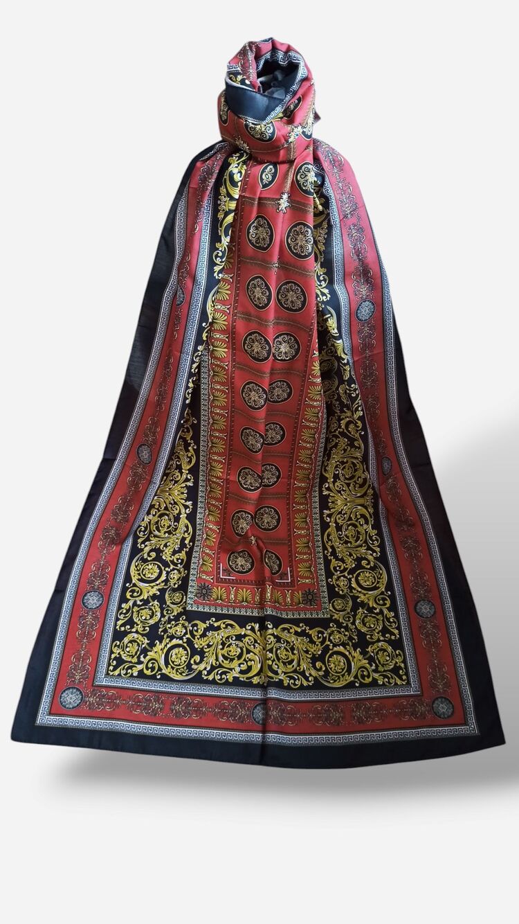 Etnik Desenli Vual Şal