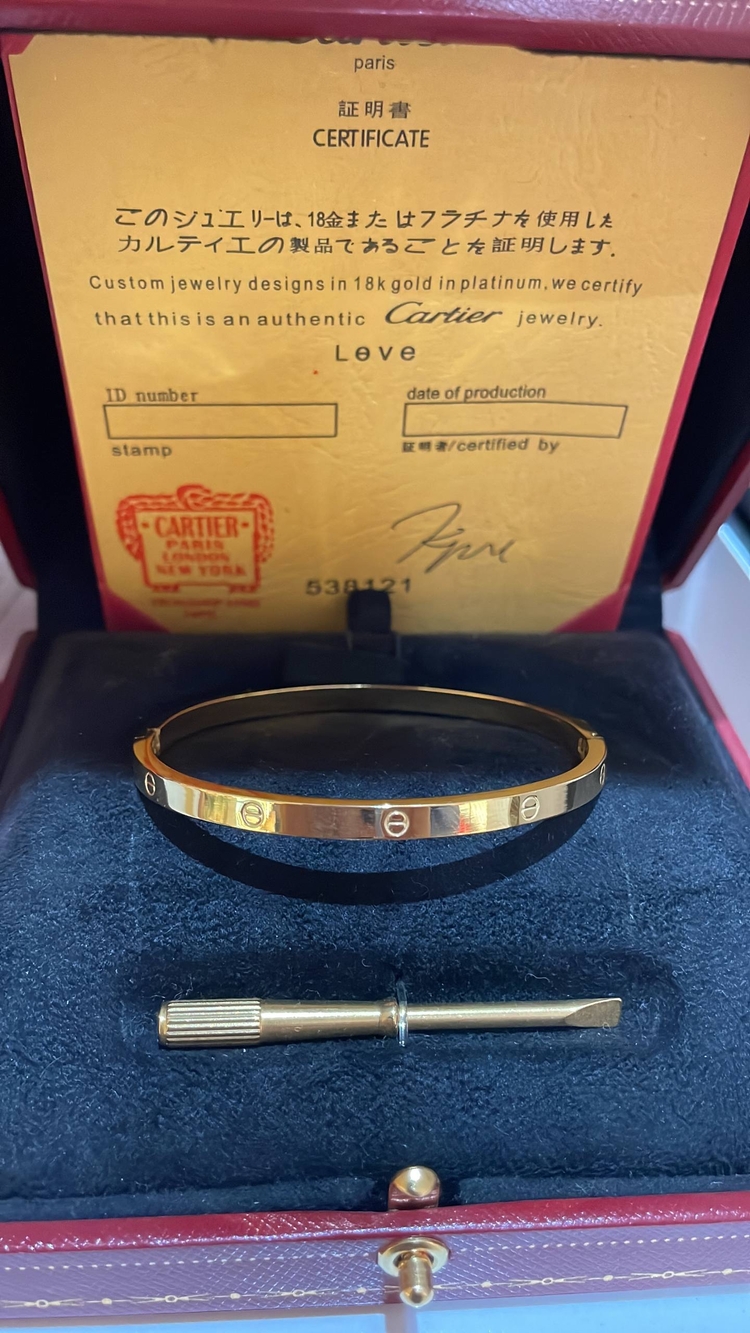 Cartier LOVE Kelepçe Slim