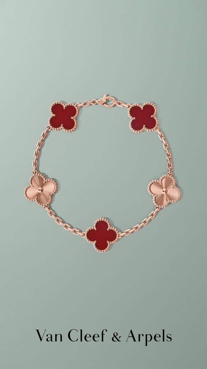 VCA ROSE GOLD BORDO