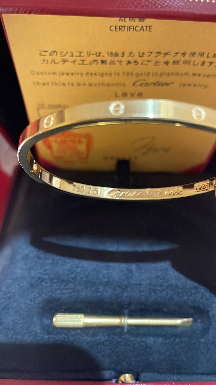 Cartier LOVE Kelepçe Slim