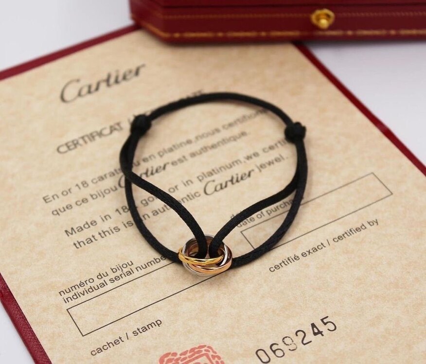 Cartier Trinity İp Bileklik