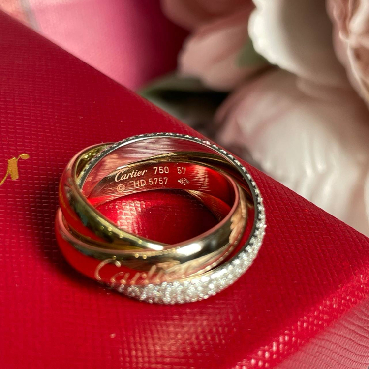 Cartier Trinity Taşlı Yüzük