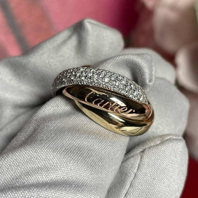 Cartier Trinity Taşlı Yüzük