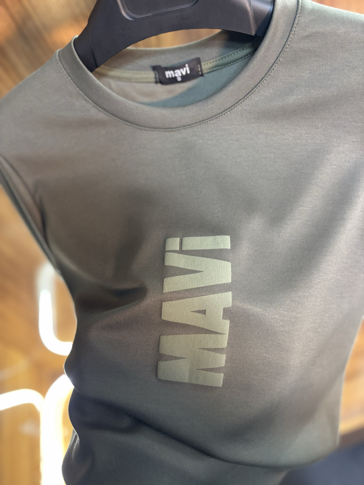 MAVİ Baskılı Premium Tişört