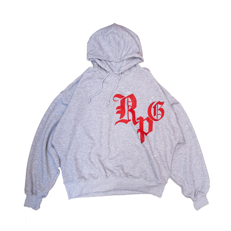 “Rpg” Distressed Hoodie