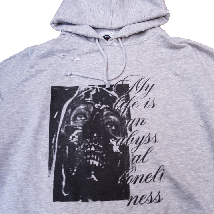 “Loneliness” Distressed Hoodie