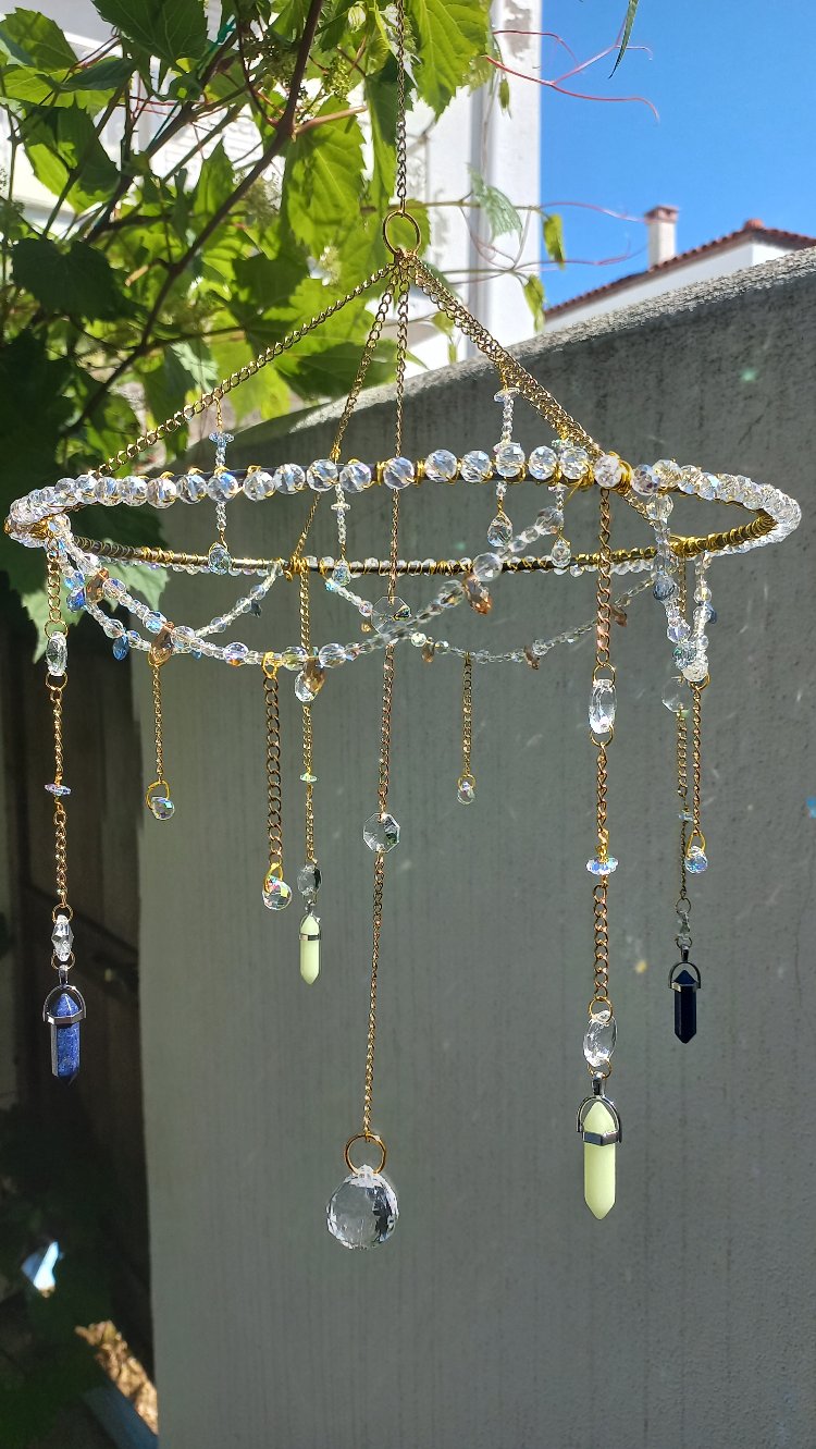 Cunda Breeze | 25 cm El Yapımı Kristal Suncatcher