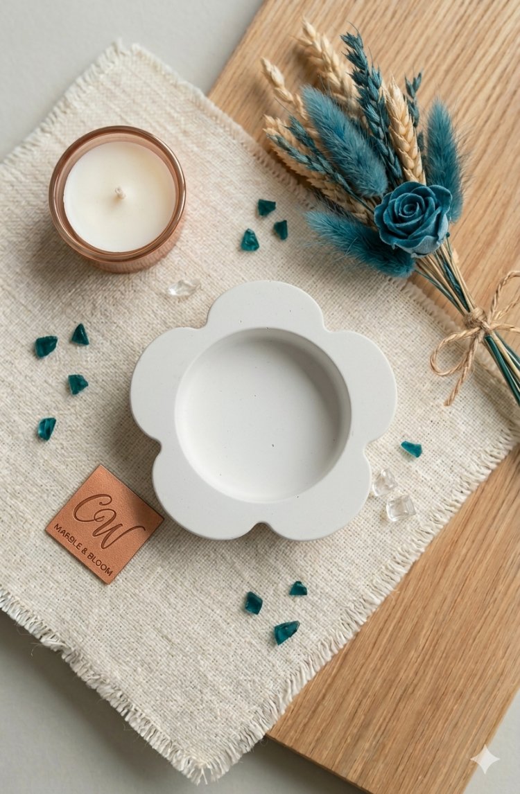 Papatya Tealight Mumluk - Tekli