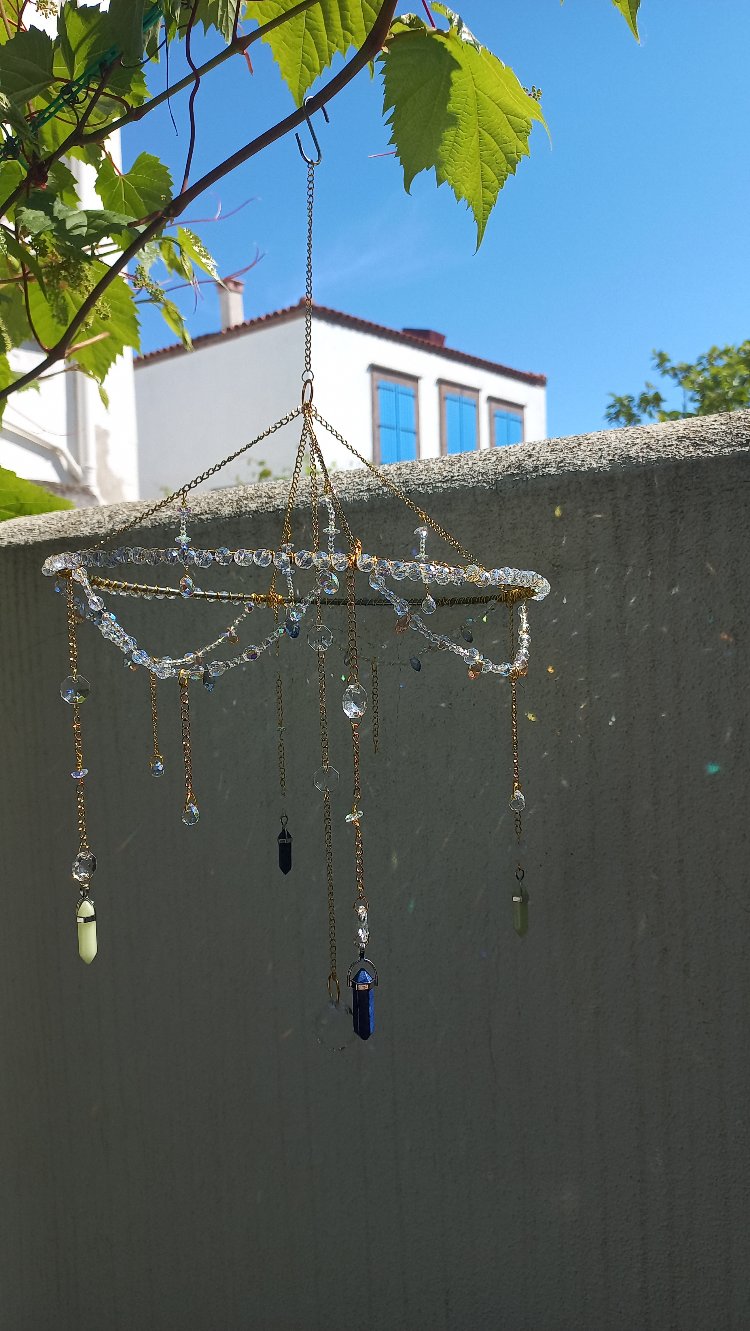 Cunda Breeze | 25 cm El Yapımı Kristal Suncatcher