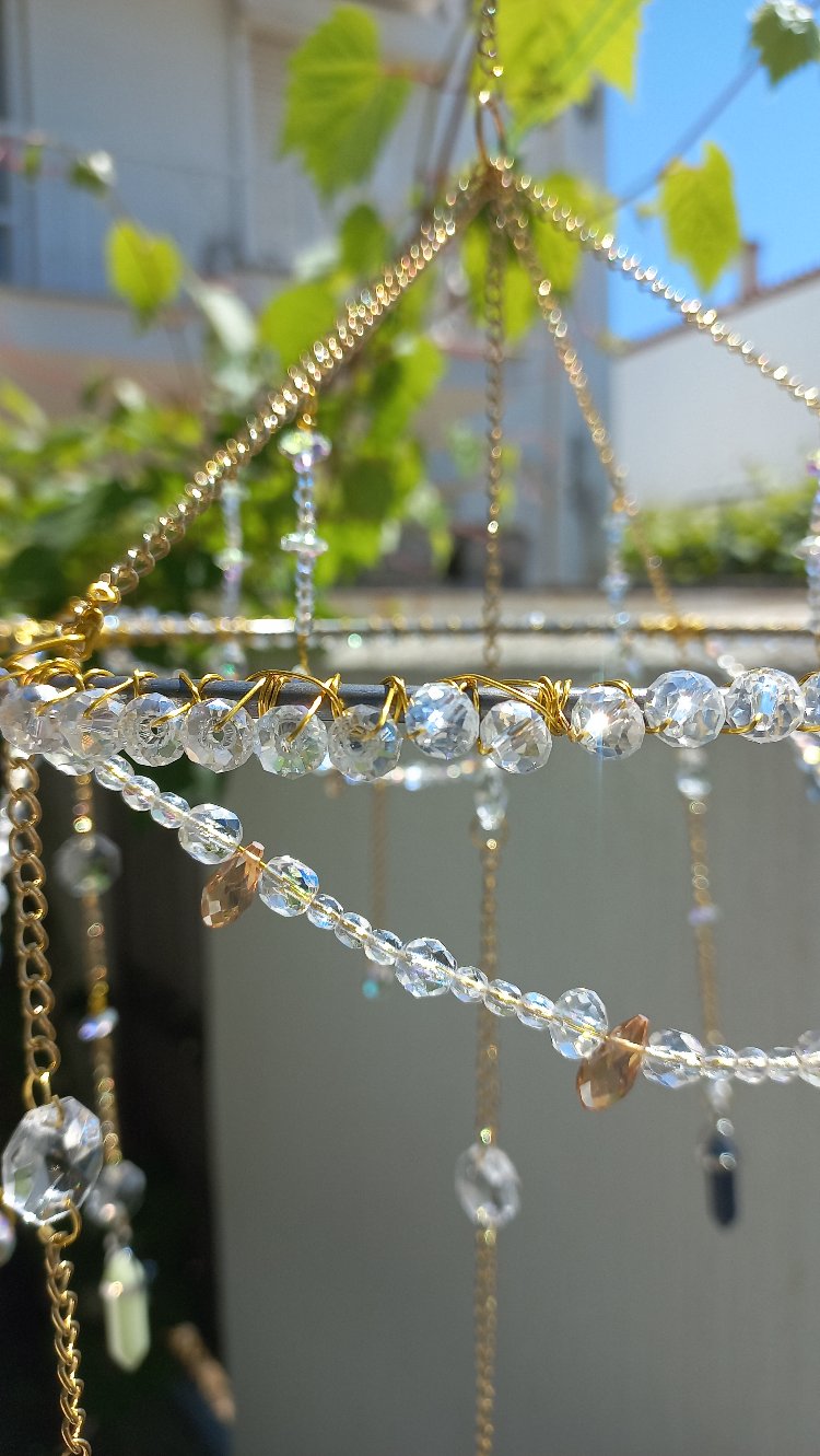 Cunda Breeze | 25 cm El Yapımı Kristal Suncatcher
