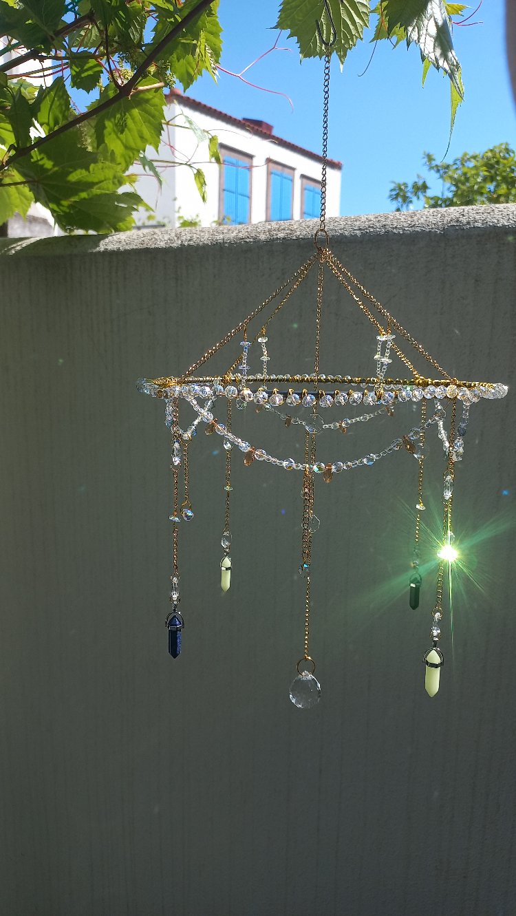 Cunda Breeze | 25 cm El Yapımı Kristal Suncatcher