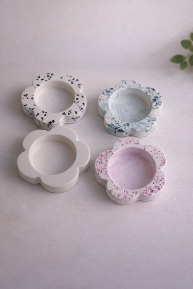 Papatya Tealight Mumluk - 4 'lü