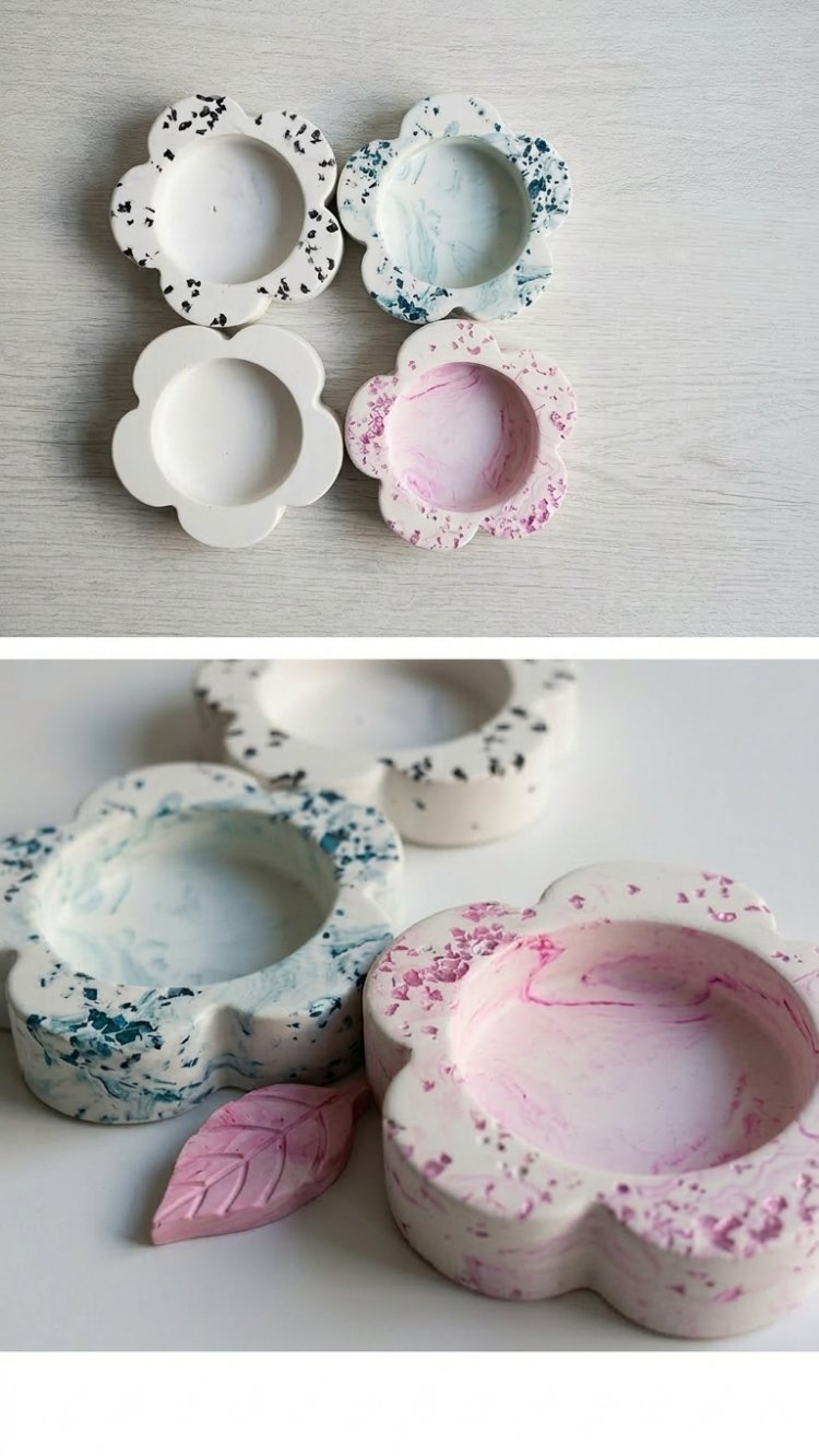Papatya Tealight Mumluk - 4 'lü