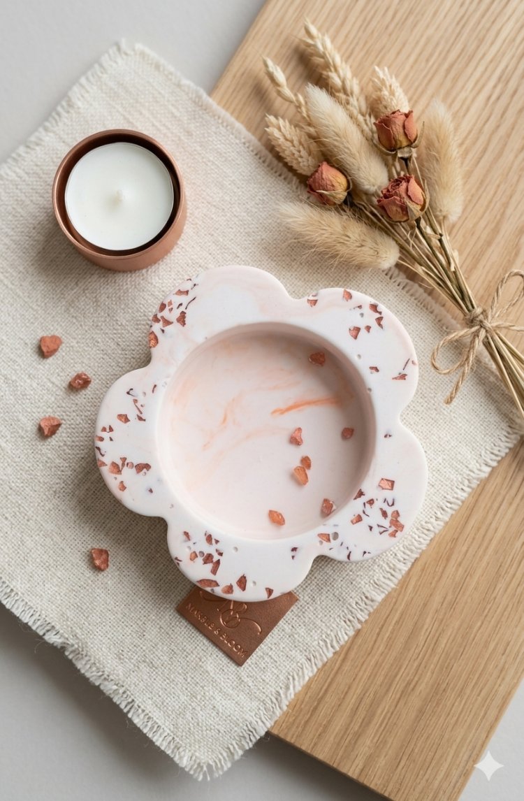 Papatya Tealight Mumluk - Tekli