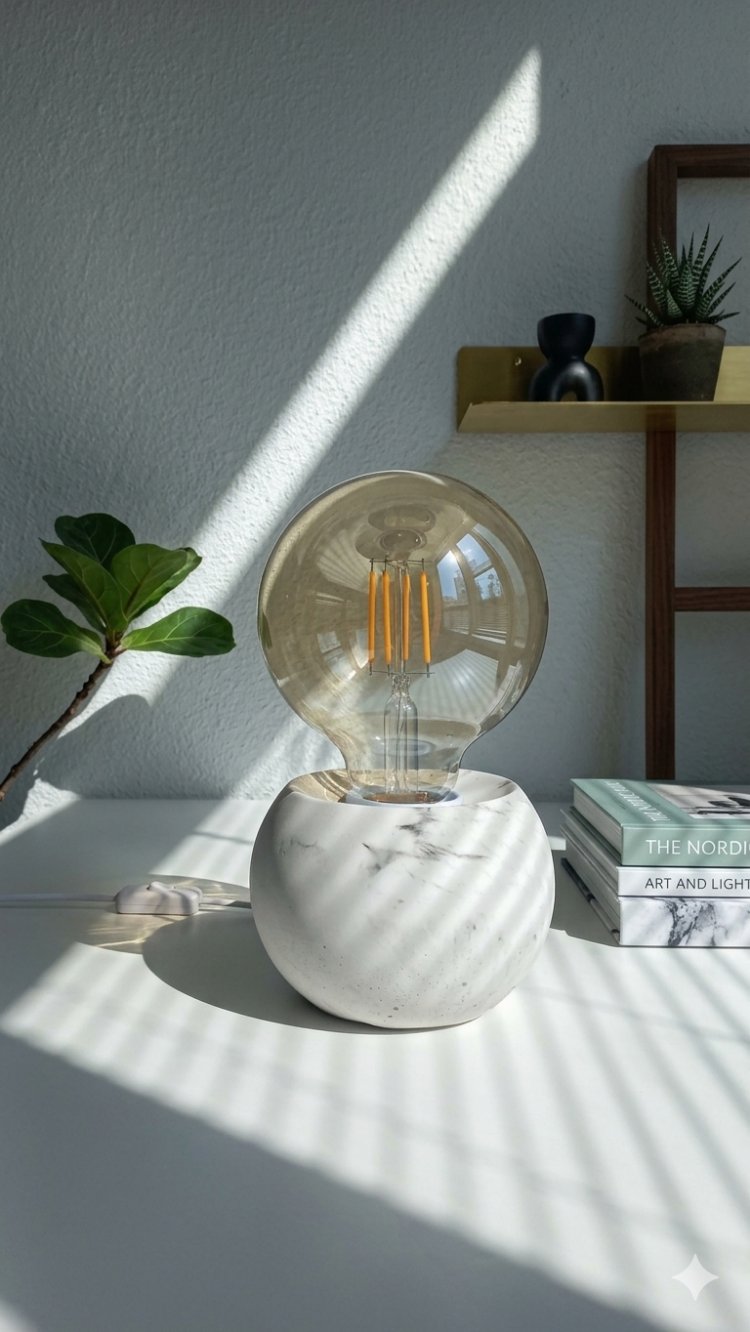 ​Mono Sphere / Siyah Mermer Desenli 