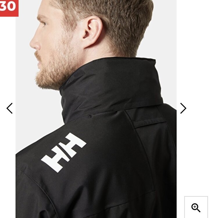 YENİ SEZON HH Polarlı Gizli Kapüşonlu Crew Mont Siyah 8361