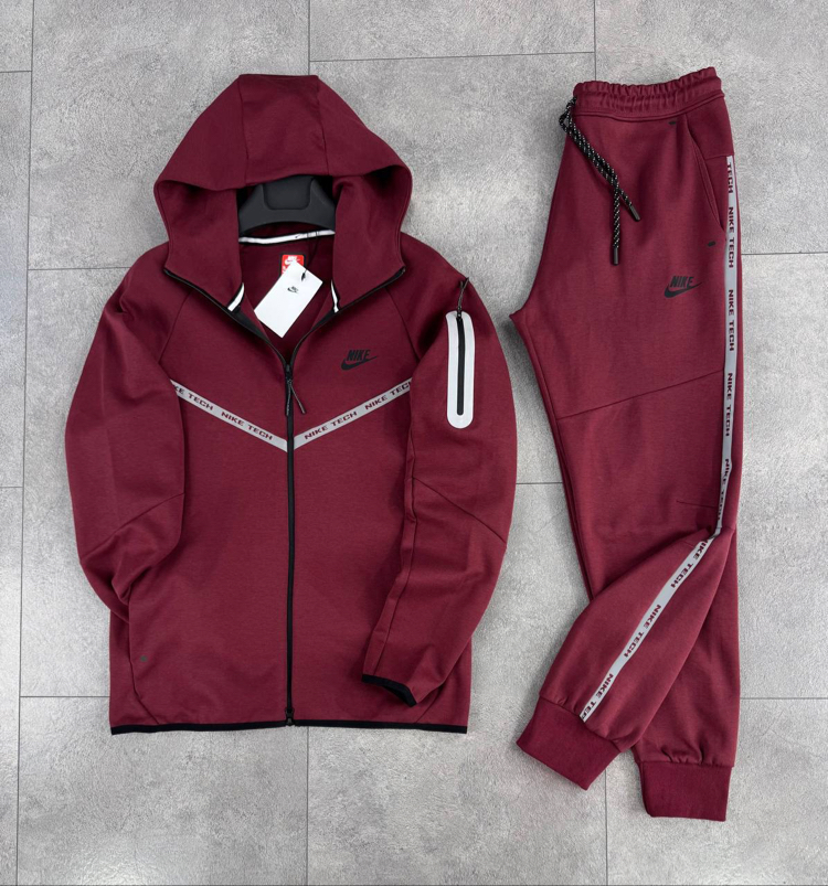 Nike 2026 Tech Fleece Premium ‘Reflective’ TAKIM Bordo 8484