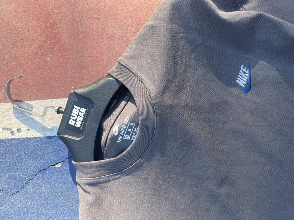 Nike Nakış Logo T-Shirt Füme 8401