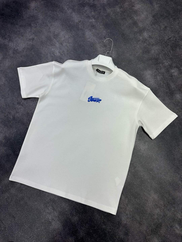 STWD T-Shirt Beyaz-Mavi 8490