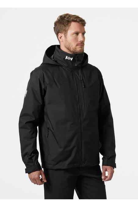 YENİ SEZON HH Polarlı Gizli Kapüşonlu Crew Mont Siyah 8361